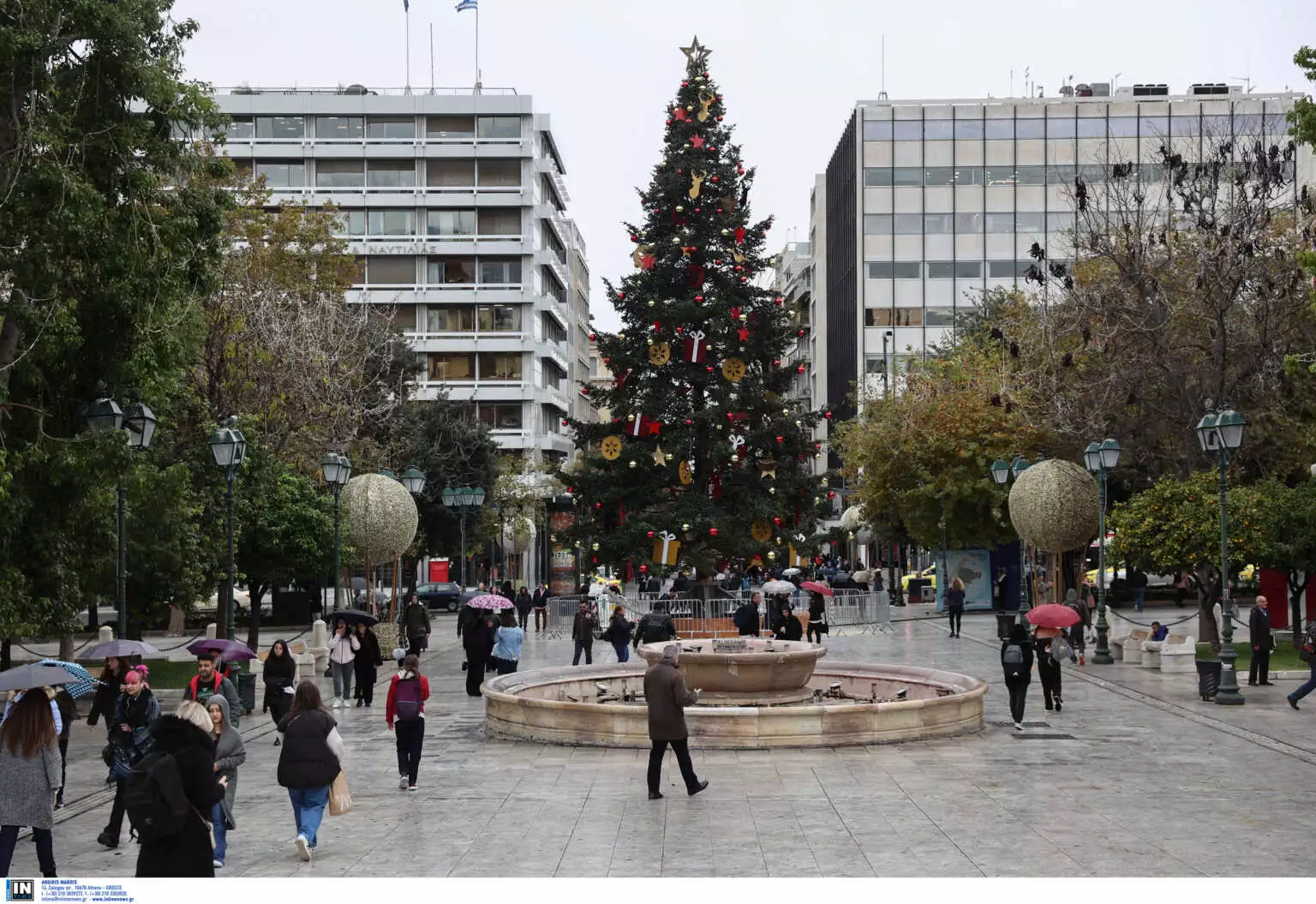 Χριστούγεννα 2022: Το χριστουγεννιάτικο δέντρο στο Σύνταγμα ανάβει την 1η Δεκεμβρίου